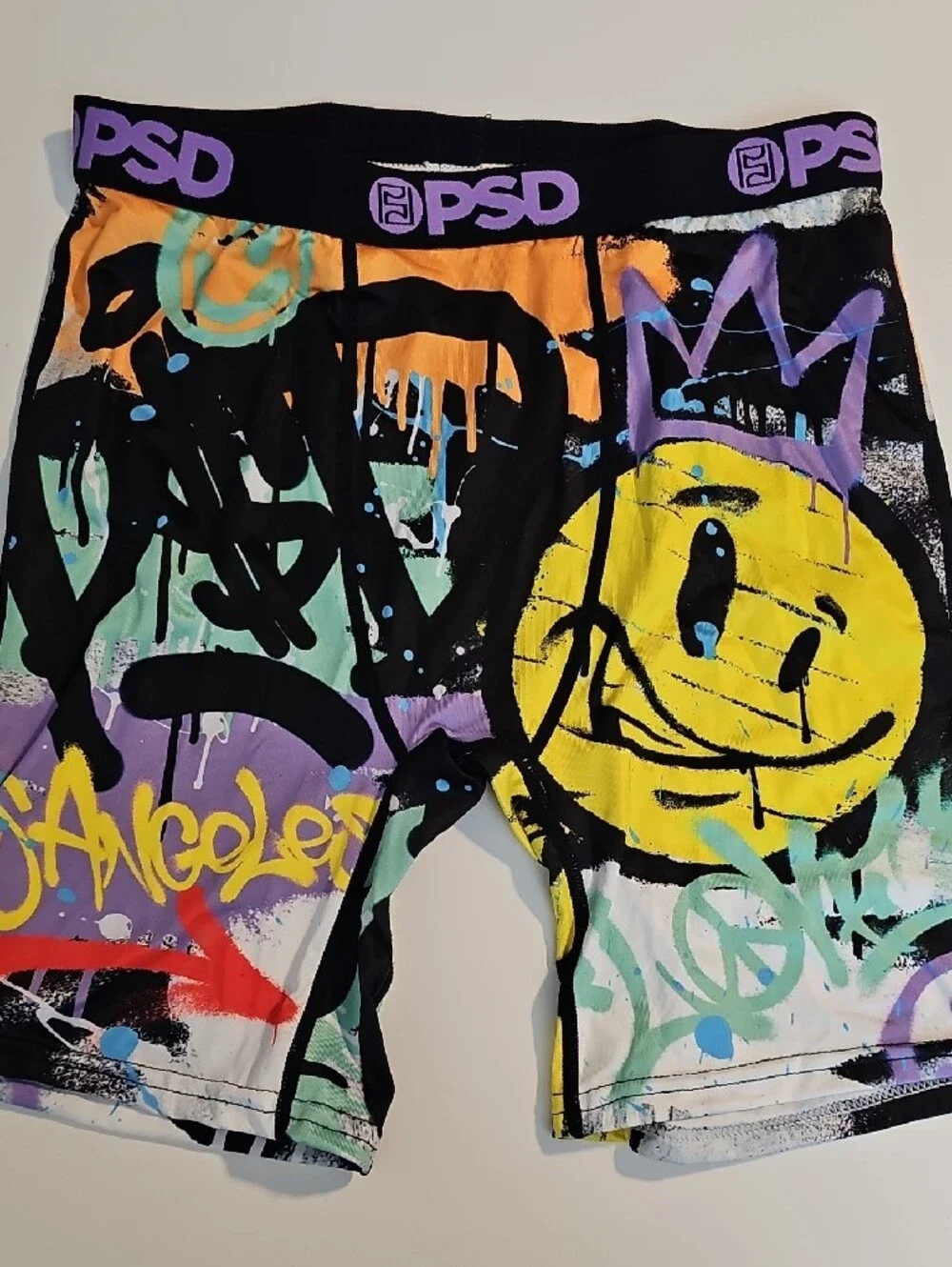 PSD Activewear Leggings - Black with Bright Neon Print